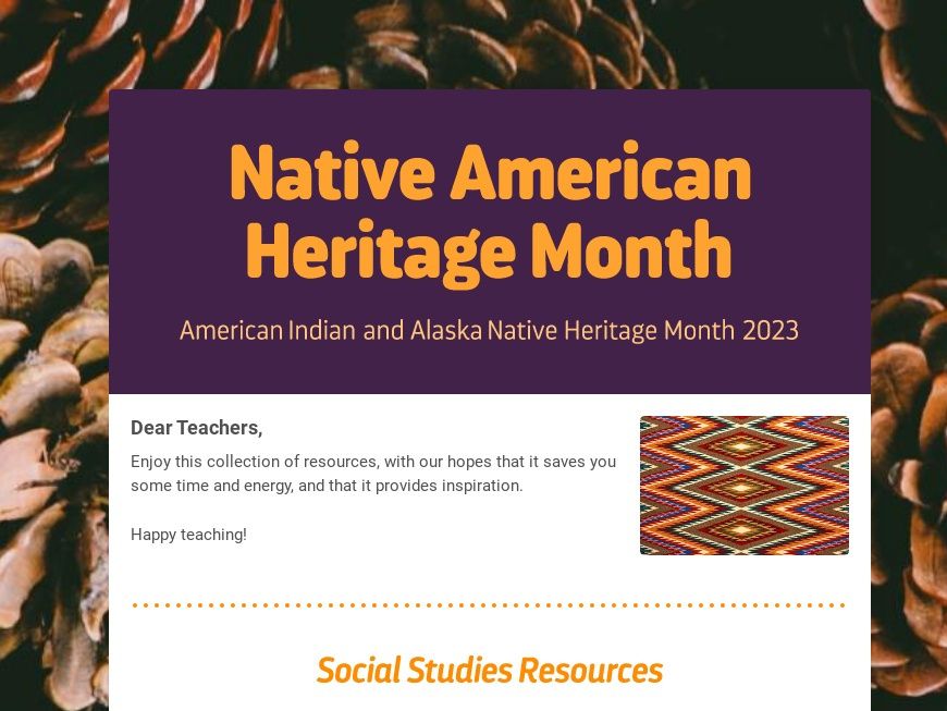 Celebrate Native American Heritage Month